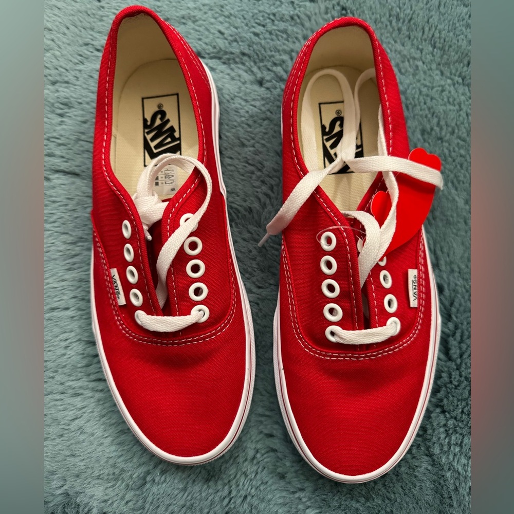 Red Authentic Vans